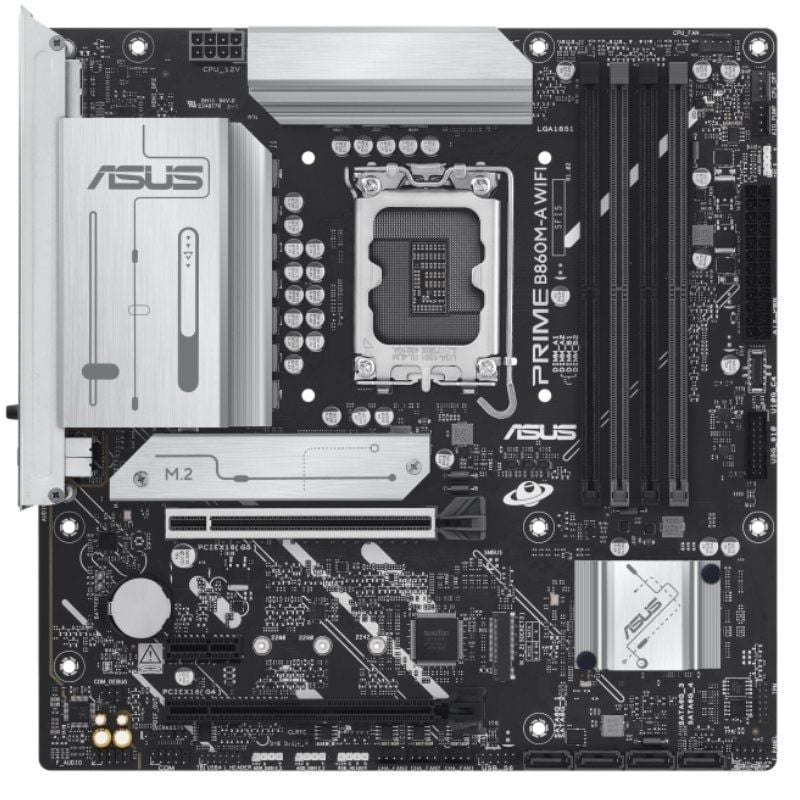 Placa Base Asus PRIME B860M-A WIFI Socket 1851/ DDR5/ PCIe 5.0/ Micro ATX - Imagen 2