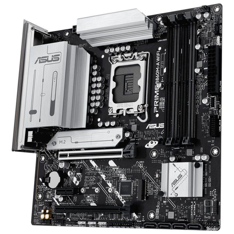 Placa Base Asus PRIME B860M-A WIFI Socket 1851/ DDR5/ PCIe 5.0/ Micro ATX - Imagen 3
