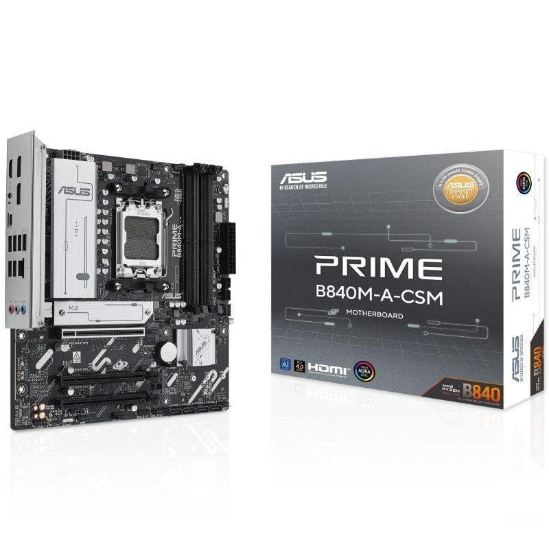 Placa Base Asus Prime B840M-A-CSM Socket AM5/ DDR5/ PCIe 4.0/ Micro ATX 4711387797204 90MB1J10-M0EAYC ASU-PB PRIME B840M-A CSM