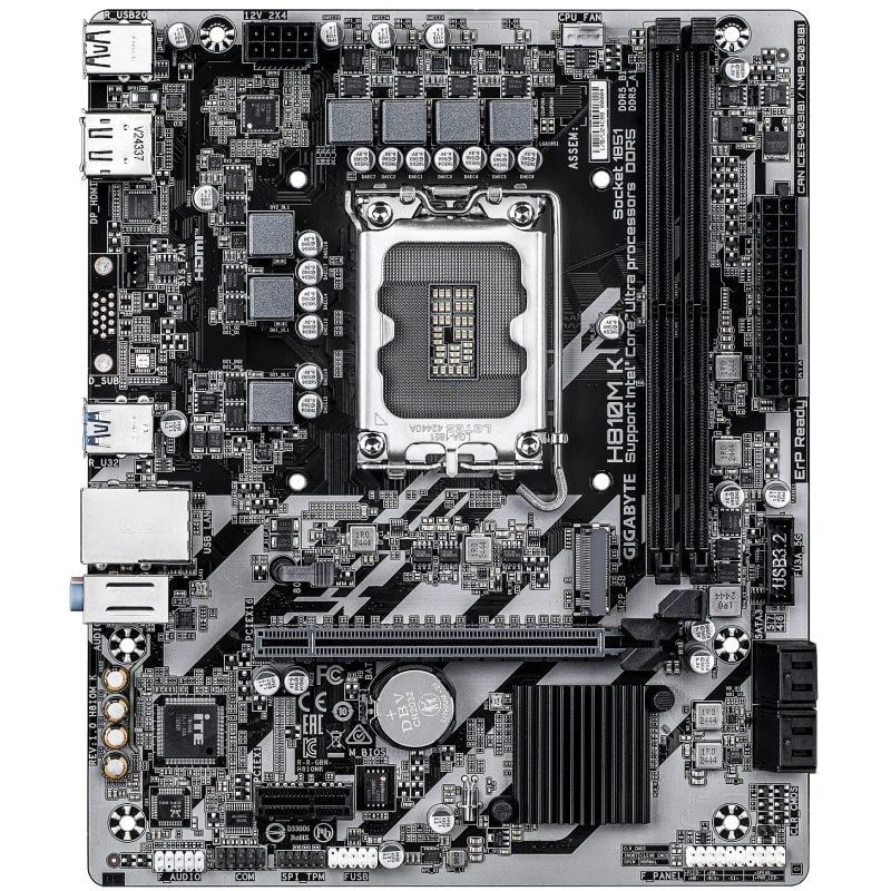 Placa Base Gigabyte H810M K Socket 1851/ DDR5/ PCIe 4.0/ Micro ATX - Imagen 2