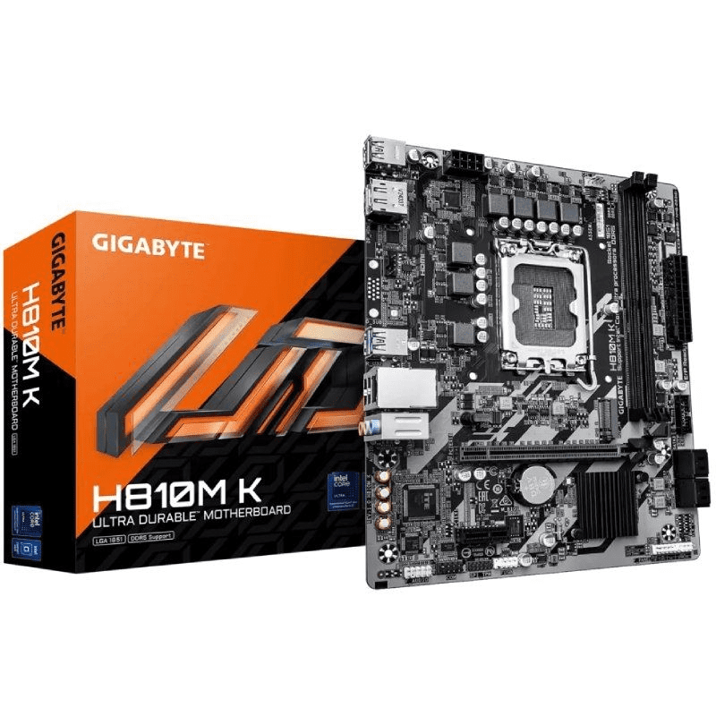 Placa Base Gigabyte H810M K Socket 1851/ DDR5/ PCIe 4.0/ Micro ATX 4719331868697 9MH810MK-00-G10 GIG-PB H810M K