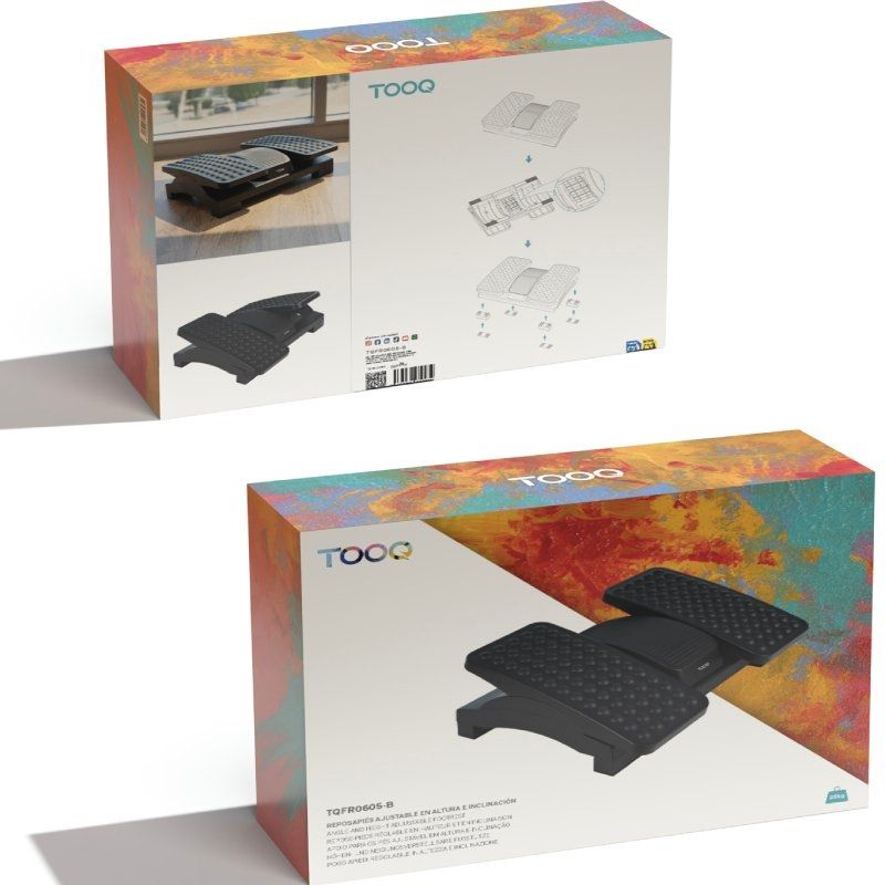 Reposapiés Ajustable/ Inclinable TooQ TQFR0605-B/ 430 x 320 x 105-130 mm - Imagen 4