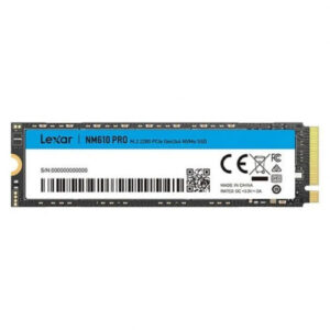 SSD LEXAR M.2 500GB 4PCIE3.0 NM610 PRO 843367128730 P/N: LNM610P500G-RNNNG | Ref. Artículo: LNM610P500G-RNNNG