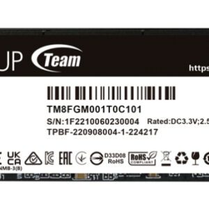 SSD TEAMGROUP NV 5000 M.2 NVMe 2280 PCI-E GEN4X4 1TB 4711430808550 TM8FGM001T0C101