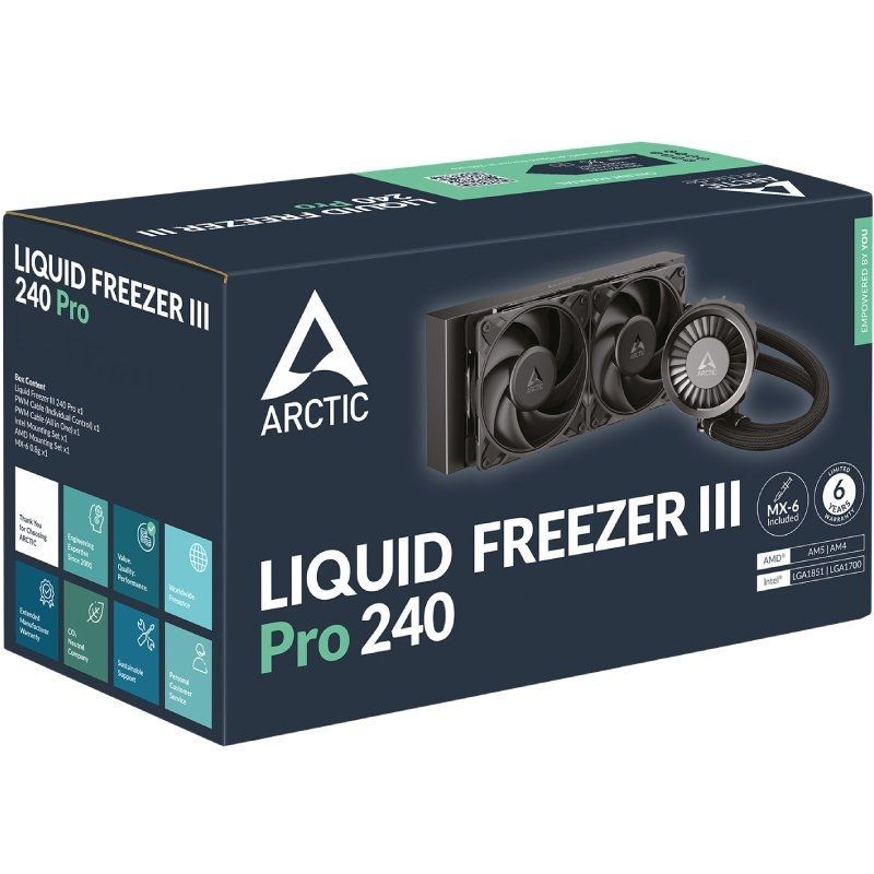 Sistema de Refrigeración Líquida Arctic Liquid Freezer III Pro 240/ Negro - Imagen 5