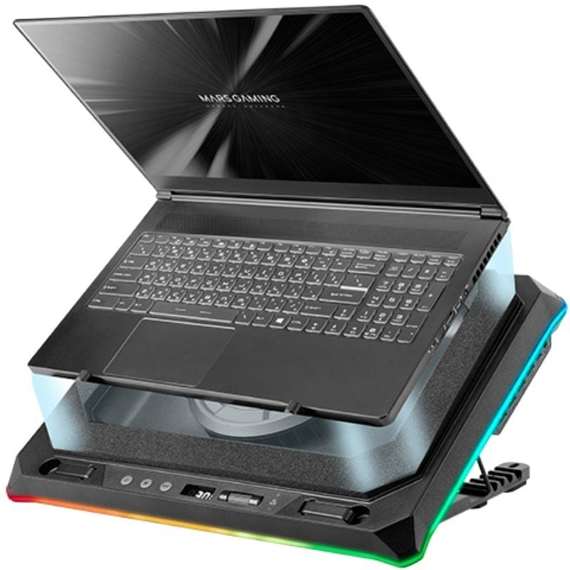 Soporte Refrigerante Mars Gaming MNBC-ULTRA para Portátiles hasta 18"/ Iluminación LED - Imagen 2