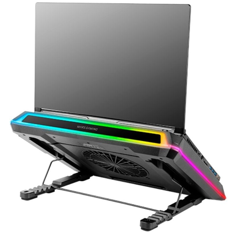 Soporte Refrigerante Mars Gaming MNBC-ULTRA para Portátiles hasta 18"/ Iluminación LED - Imagen 3