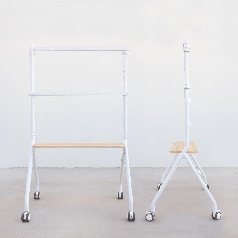 Soporte de Suelo con Ruedas TooQ iLOVE FS20207M-W para TV de 49-80"/ hasta 50kg - Imagen 2