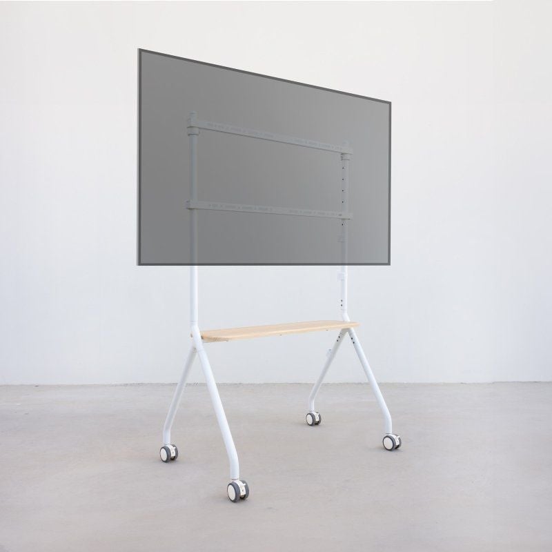 Soporte de Suelo con Ruedas TooQ iLOVE FS20207M-W para TV de 49-80"/ hasta 50kg - Imagen 3