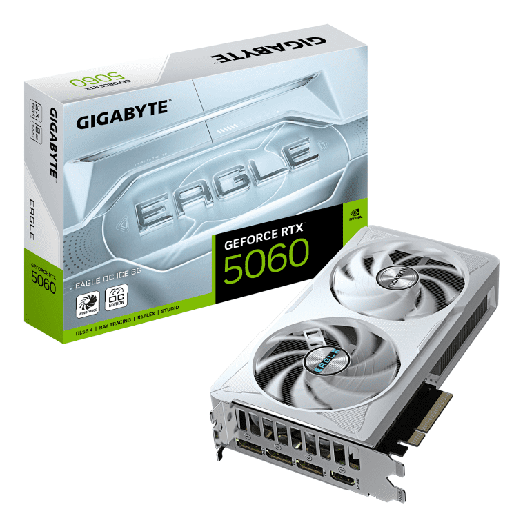 TARJETA GRAFICA GIGABYTE RTX 5060 EAGLE ICE 8GB 4719331356446 GV-N5060EAGLEOC ICE-8GD
