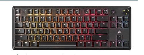 TECLADO CORSAIR K70 CORE TKL RGB MLX RED PORTUGUES CH-911911E-PT 0840006684367 | P/N: CH-911911E-PT | Ref. Artículo: 1385772