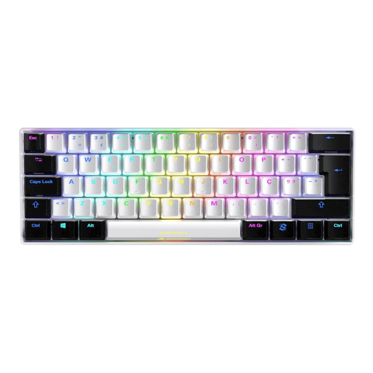 TECLADO GAMING SHARKOON SKILLER SGK50 S4 PT USB RETROILUMINADO MECANICO BLANCO 4044951034666 4044951034666