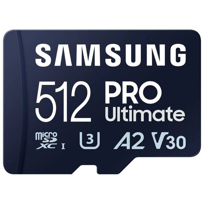 Tarjeta de Memoria Samsung Pro Ultimate 512GB microSD XC con Adaptador/ Clase 10/ 200MBs 8806094957228 MB-MY512SA/WW SAM-MICROSD PRO ULT 512GB