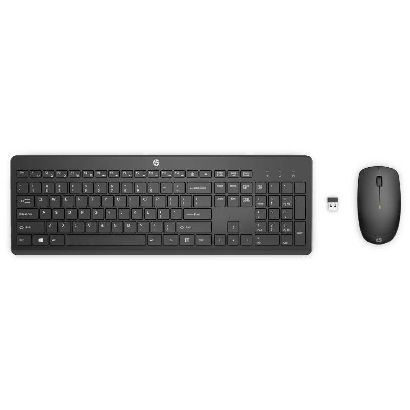 Teclado y Ratón Inalámbricos HP 230 195122117856 18H24AA HPA-TEC SET 230 BK