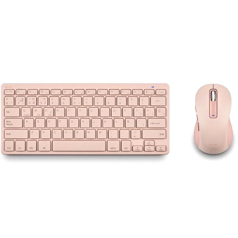 Teclado y Ratón Inalámbricos NGS Fantasy Kit Pink/ Rosa - Imagen 3