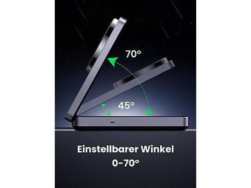 UGREEN 2-IN-1 WIRELESS CHARGER FOR IPHONE + AIRPODS - Imagen 3