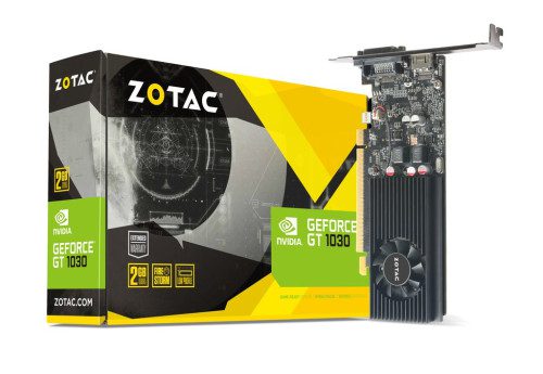 Zotac ZT-P10300A-10L tarjeta gráfica NVIDIA GeForce GT 1030 2 GB GDDR5 4895173613272 | P/N: ZT-P10300A-10L | Ref. Artículo: 904667