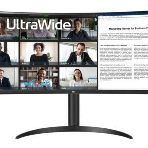 0195174097533 | P/N: 34WR55QK-B | Cod. Artículo: MGS0000024671 Curva lg 34wr55qk - b 34 pulgadas 3440 x 1440 5ms hdmi displayport reg. altura