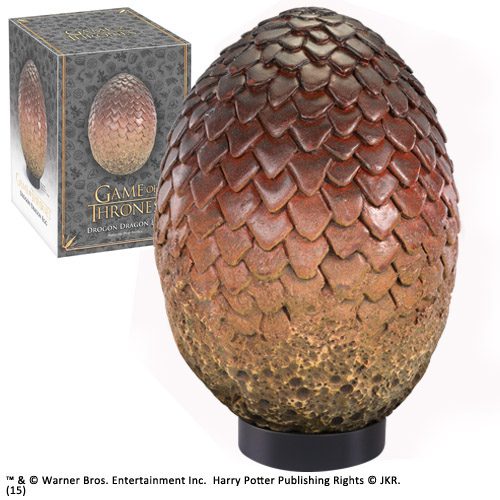 0849421002688 | P/N: NN0030 | Cod. Artículo: DSP0000010320 Réplica the noble collection juego de tronos huevo de dragon drogon 20.32 cm