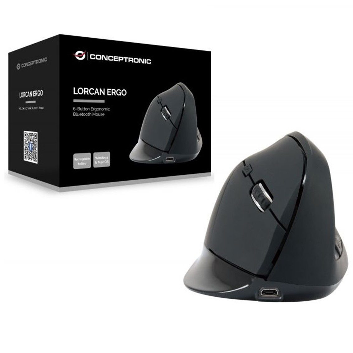 Mouse raton conceptronic lorcan03 bluetooh 5.2 6 botonos - 1600 dpi - Imagen 2