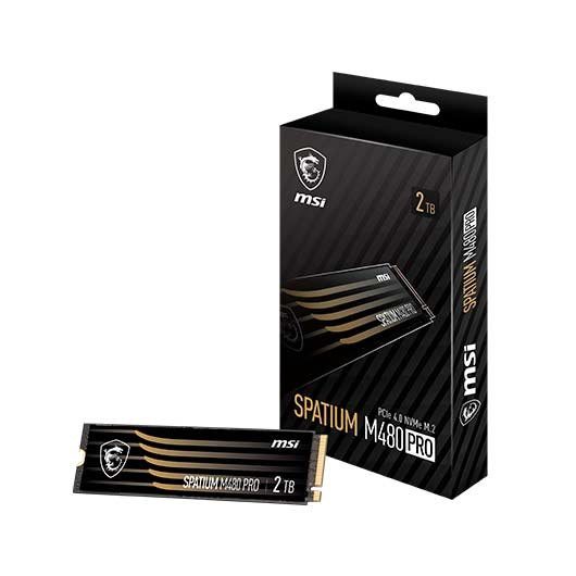 4711377105613 | P/N: S78-440Q600-P83 | Cod. Artículo: DSP0000019316 Disco duro interno solido ssd msi spatium m480 m2 nvme 2tb pcie4