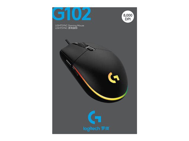 Mouse raton logitech g102 lightsync negro - Imagen 6