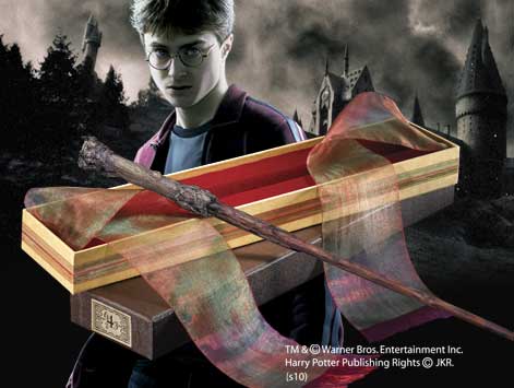 Replica the noble collection harry potter varita de harry potter caja original olivander - Imagen 2