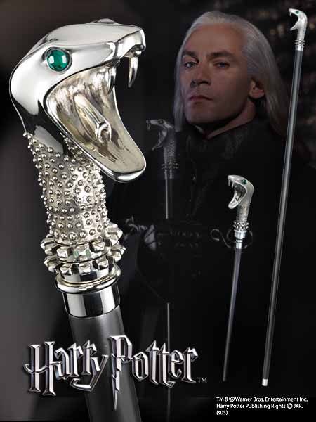 812370010110 | P/N: NN7639 | Cod. Artículo: DSP0000014118 Replica the noble collection harry potter lucius malfoy baston con varita oculta 116 cm
