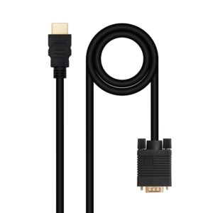 8433281013827 | P/N: 10.15.4348 | Cod. Artículo: MGS0000032176 Cable conversor hdmi a vga nanocable 1.8 m - negro