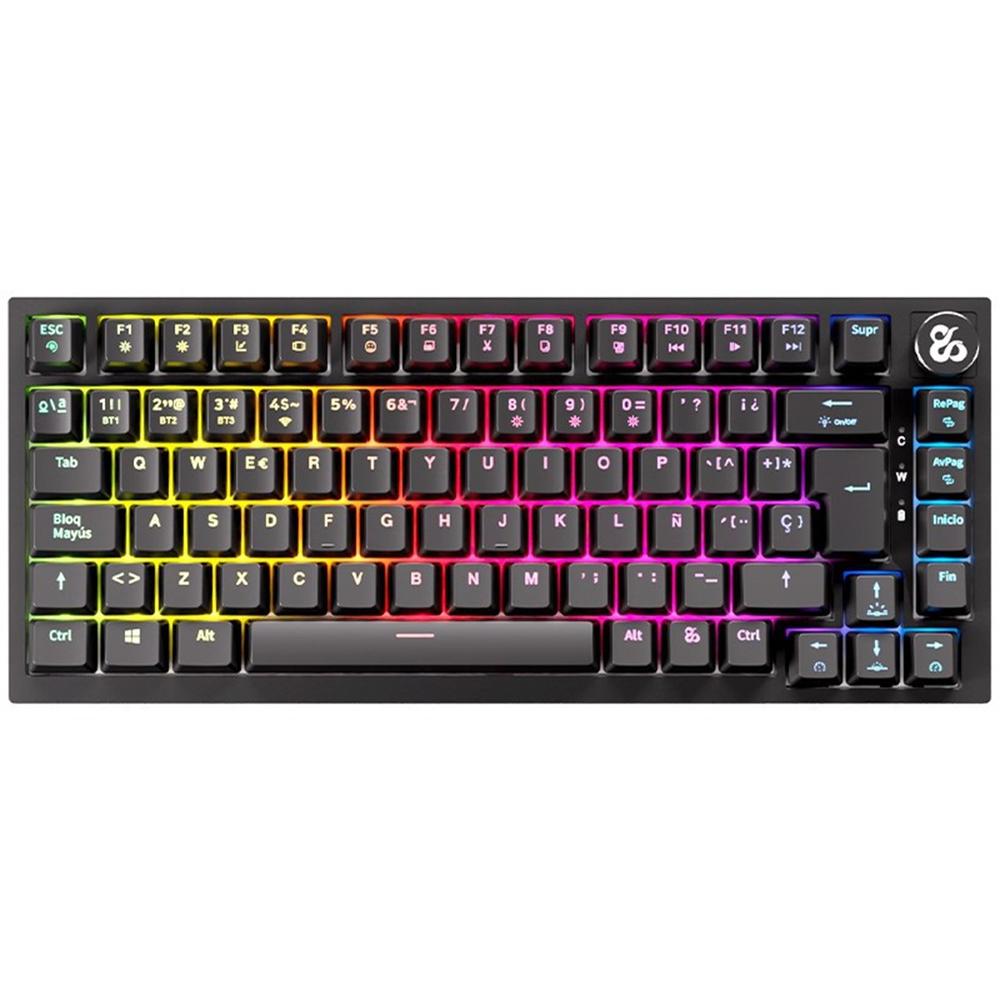 8435443704352 | P/N: NS-KB-PYROSPRO | Cod. Artículo: DSP0000035919 Teclado gaming newskill pyros pro inalambrico rgb negro