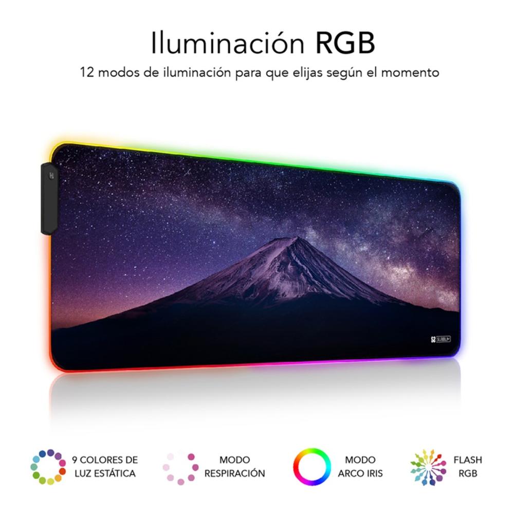 Alfombrilla subblim mouse pad premium led rgb mount - Imagen 2