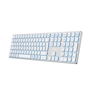 8436624422331 | P/N: COO-TEW02-BKW | Cod. Artículo: MGS0000031206 Teclado inalambrico retroiluminado coolbox moonlight key b431 plata blanco