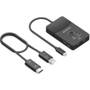 Adaptador/Transmisor de vídeo inalámbrico USB Tipo-C - HDMI Aisens ASWL-H2KDC30M05-BK/ 100W 8435739903292 ASWL-H2KDC30M05-BK AIS-TRANS ASWL-H2KDC30M05-BK