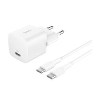 BELKIN 25W USBC PD WALL CHARGER & 1M PVC C-C