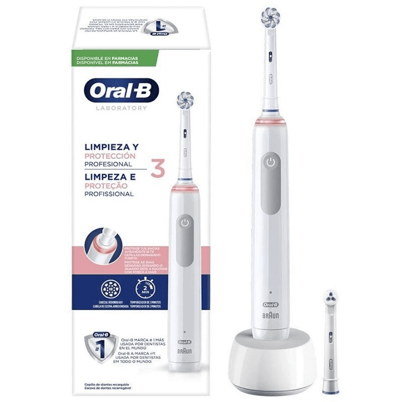 Cepillo Dental Oral-B Laboratory Profesional 3/ Incluye 1 Recambio 4210201291909 ORAB-PAE CEP LAV PROF 3 WH