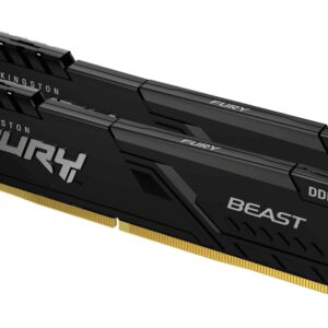 DDR4 KINGSTON 2x 8GB 3200 FURY BEAST NEGRO 0740617319903 KF432C16BBK2/16