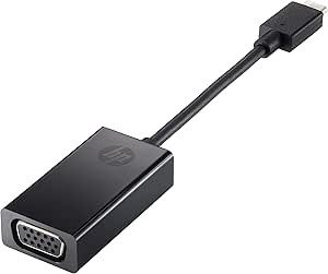 HP USB-C to VGA Adapter Adaptador gráfico USB Negro 0193015013957 | P/N: 4SH06AA | Ref. Artículo: 1403951