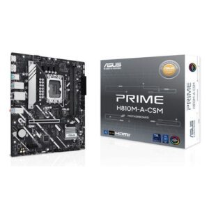 PLACA ASUS PRIME H810M-A-CSM INTEL1851 2DDR5 HDMI/DISPLAYPORT PCIE4.0 4SATA3 USB3.2 MATX 4711387844625 P/N: 90MB1KK0-M0EAYC | Ref. Artículo: 90MB1KK0-M0EAYC