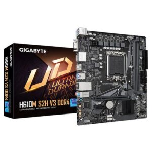 PLACA GIGABYTE H610M S2H V3 DDR4 (rev. 1.0) INTEL1700 2DDR4 HDMI PCIE4.0 4SATA3 USB3.2 MATX 4719331859732 P/N: 9MH61M2H3-00-G10 | Ref. Artículo: H610M-S2H-V3-DDR4