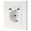 Roseta de Pared Nanocable 10 35 0012/ 1 Schuko/ 2 USB 8433281016668 10.35.0012 NAN-ROS 10 35 0012