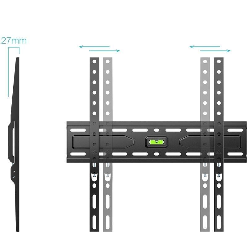 Soporte de Pared Fijo TooQ LP1030F-B para TV de 32-75"/ hasta 45kg - Imagen 2