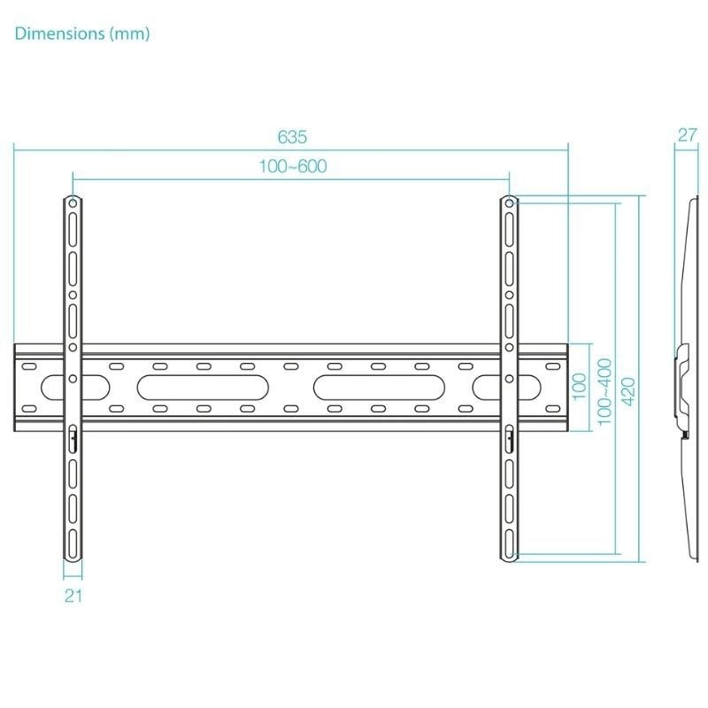Soporte de Pared Inclinable TooQ LP1082F-B para TV de 37-80"/ hasta 45kg - Imagen 4