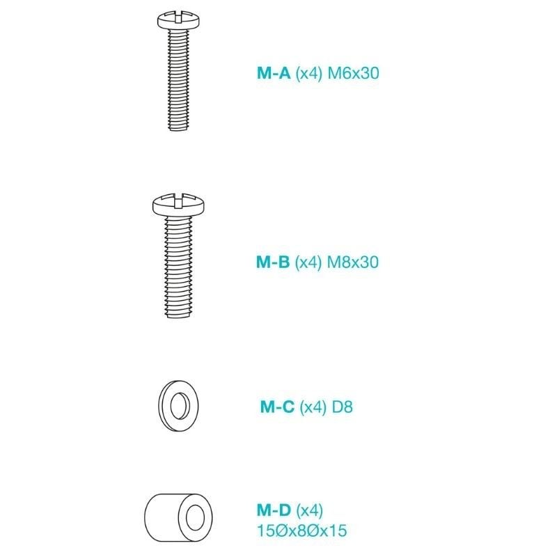 Soporte de Pared Inclinable TooQ LP1082F-B para TV de 37-80"/ hasta 45kg - Imagen 5
