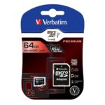 0023942440840 | P/N: 44084 | Cod. Artículo: DSP0000035887 Tarjeta memoria micro sd verbatim 64gb c10 + adaptador