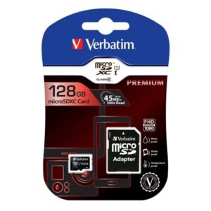 0023942440857 | P/N: 44085 | Cod. Artículo: DSP0000035378 Tarjeta memoria micro sd verbatim 128gb c10 + adaptador