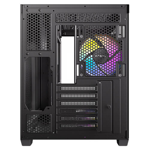 Caja ordenador gaming antec cx800 wood atx argb cristal templado negra - Imagen 2