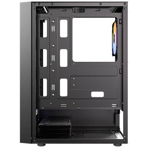 Caja ordenador gaming antec ax27 atx argb cristal templado negra - Imagen 5
