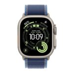 195950609479 | P/N: MEWU4QL/A | Cod. Artículo: DSP0000034437 Smartwatch apple watch ultra 3 gps + cellular 49mm natural titanium case  blue - bright blue trail loop -  m - l
