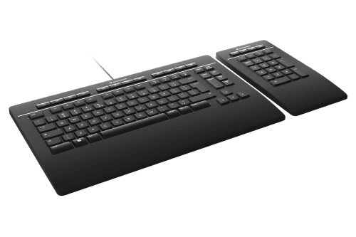 3Dconnexion Keyboard Pro with Numpad teclado USB Negro - Imagen 3