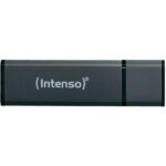 4034303016259 | P/N: 3521461 | Cod. Artículo: DSP0000008090 Memoria usb 2.0 intenso alu line 8gb aluminio antracita